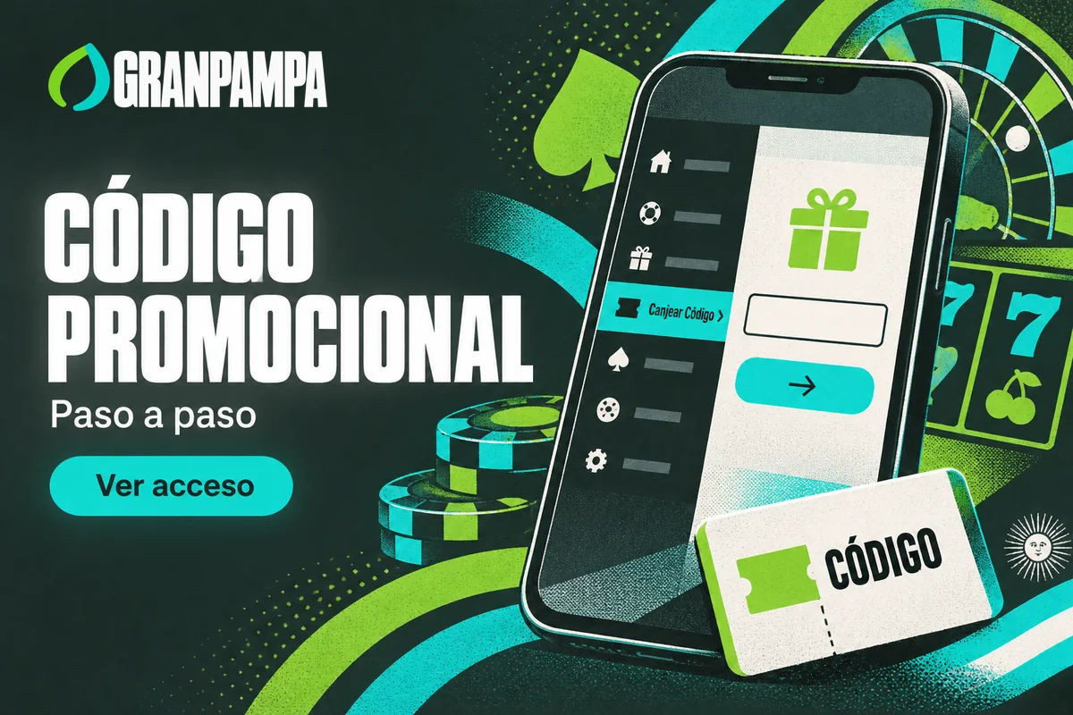 Celular con menú de canje y campo para código