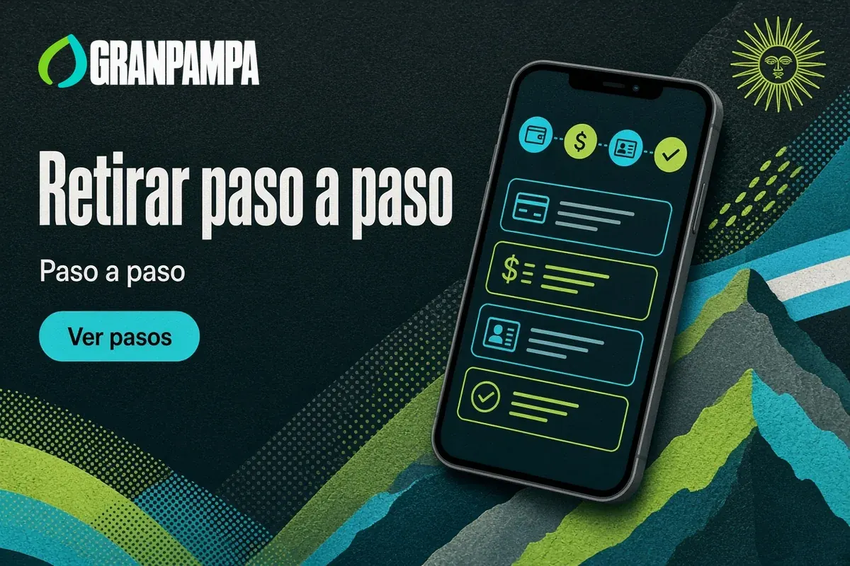 Celular muestra los pasos completos para solicitar un retiro